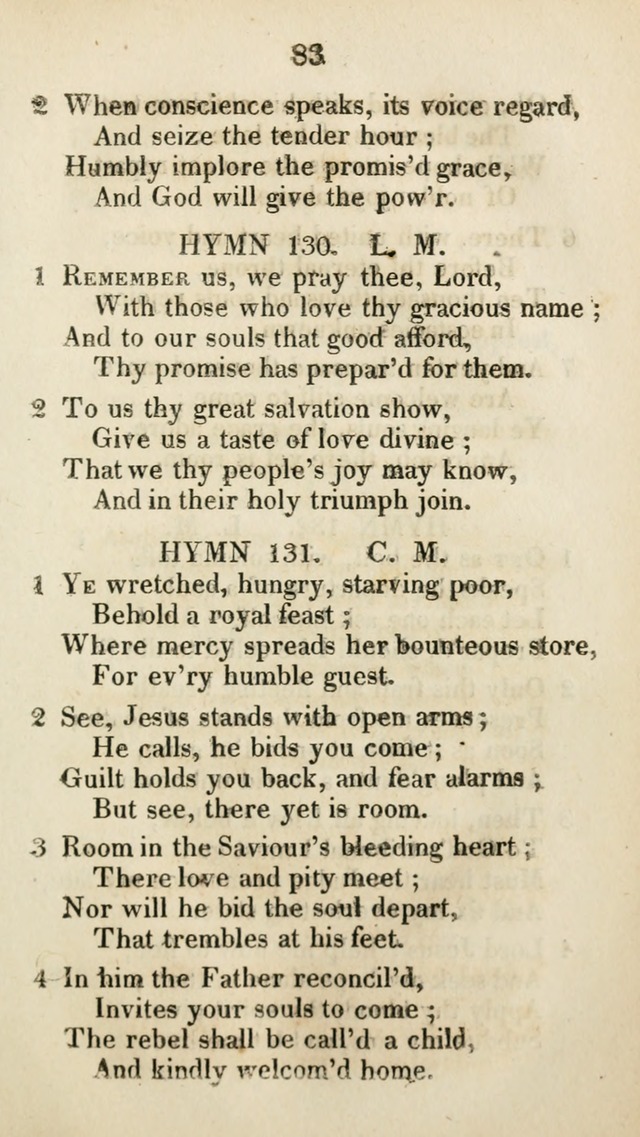 The Brick Church Hymns, Designed for the Use of Social Prayer Meetings and Families, selected from the most approved authors page 84