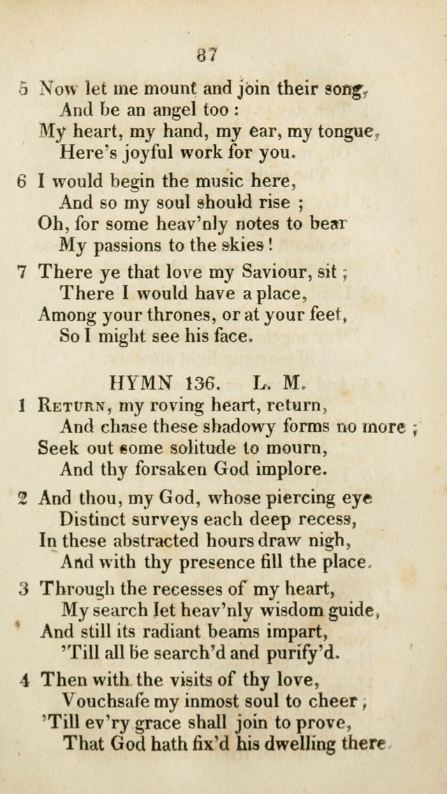 The Brick Church Hymns, Designed for the Use of Social Prayer Meetings and Families, selected from the most approved authors page 88