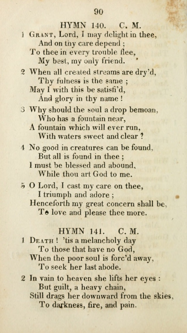 The Brick Church Hymns, Designed for the Use of Social Prayer Meetings and Families, selected from the most approved authors page 91