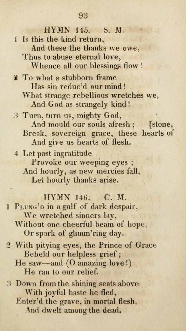 The Brick Church Hymns, Designed for the Use of Social Prayer Meetings and Families, selected from the most approved authors page 94