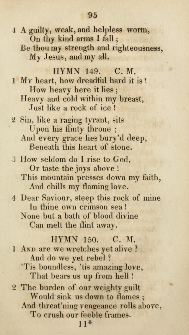 The Brick Church Hymns, Designed for the Use of Social Prayer Meetings and Families, selected from the most approved authors page 96