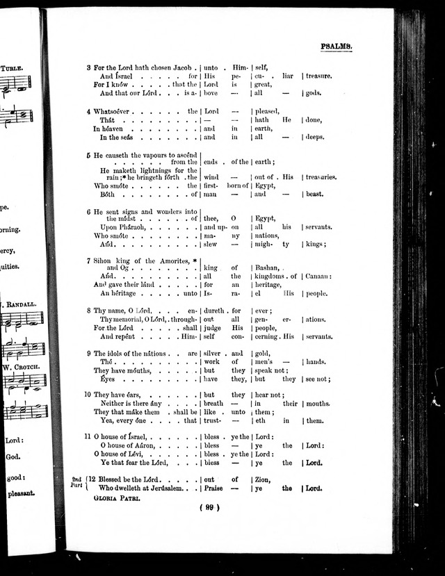 The Baptist Church Hymnal: chants and anthems with music page 102