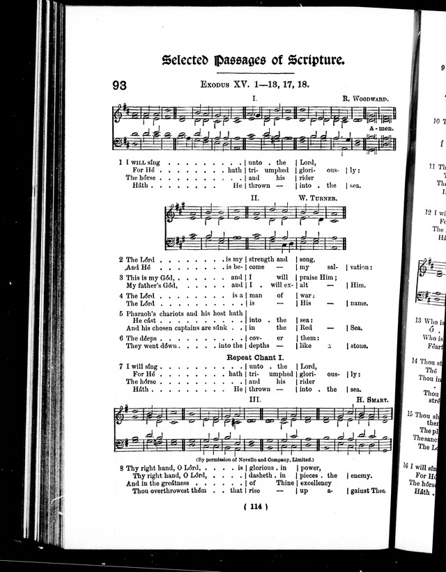 The Baptist Church Hymnal: chants and anthems with music page 117