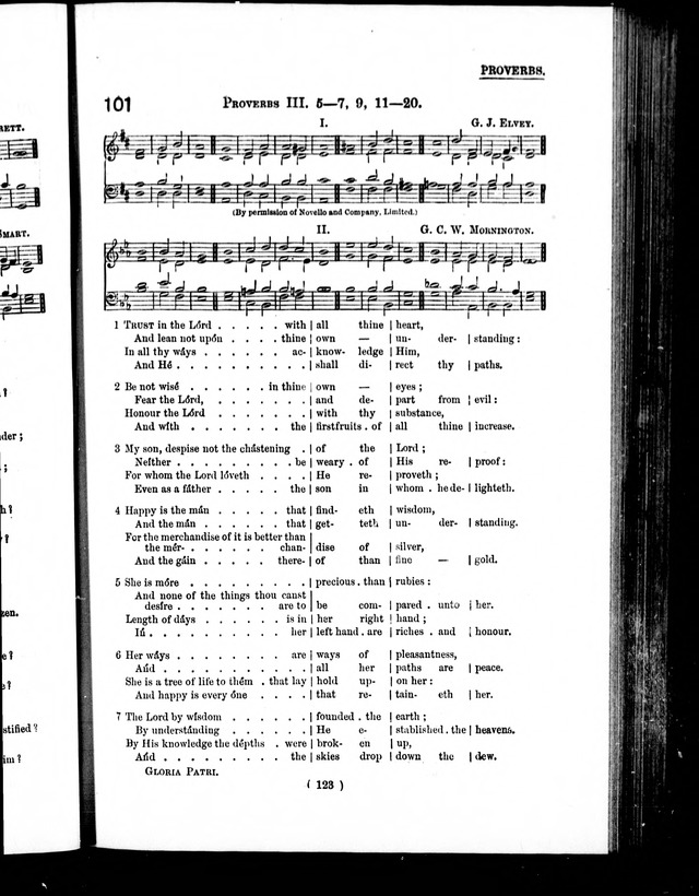 The Baptist Church Hymnal: chants and anthems with music page 126