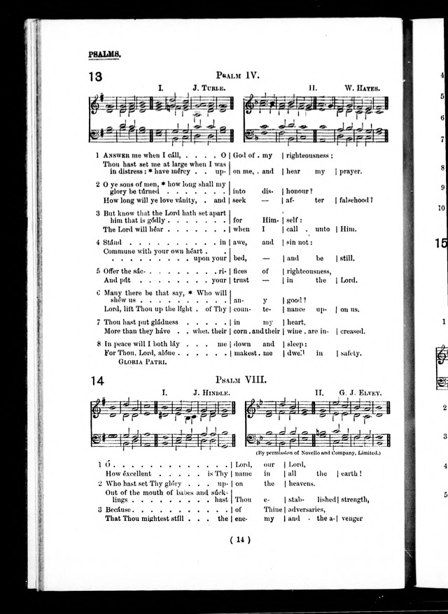 The Baptist Church Hymnal: chants and anthems with music page 14