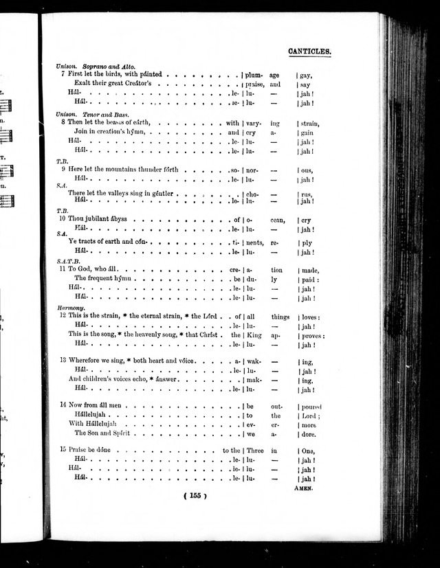 The Baptist Church Hymnal: chants and anthems with music page 158