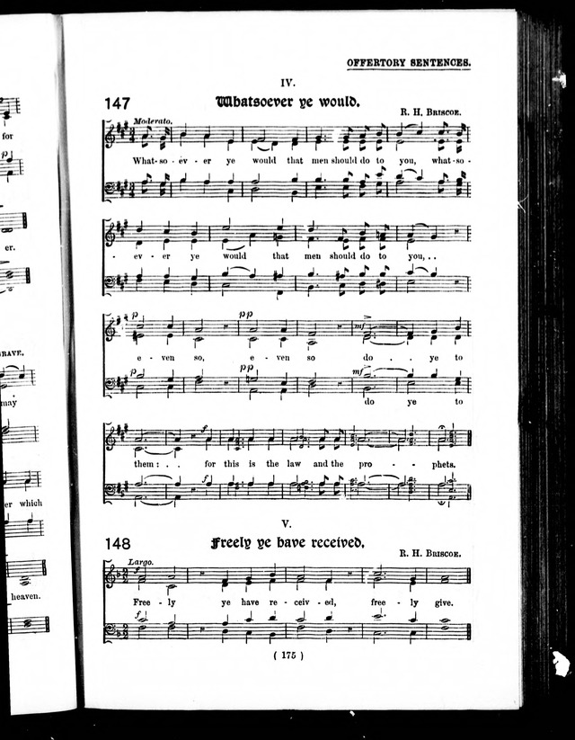 The Baptist Church Hymnal: chants and anthems with music page 181