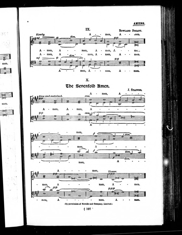 The Baptist Church Hymnal: chants and anthems with music page 203