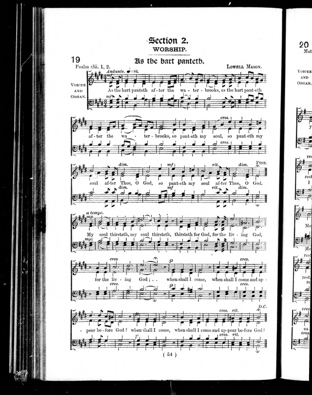 The Baptist Church Hymnal: chants and anthems with music page 260