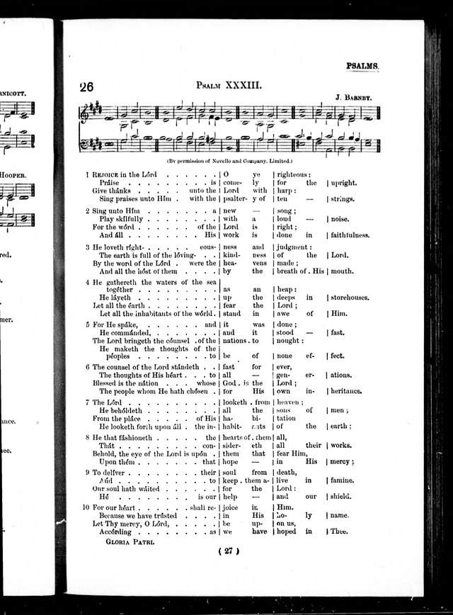 The Baptist Church Hymnal: chants and anthems with music page 27