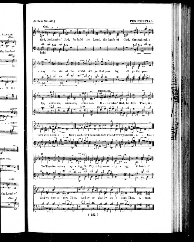 The Baptist Church Hymnal: chants and anthems with music page 360