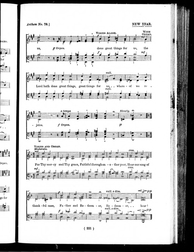 The Baptist Church Hymnal: chants and anthems with music page 433