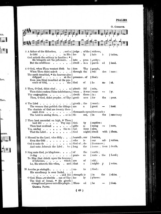 The Baptist Church Hymnal: chants and anthems with music page 49