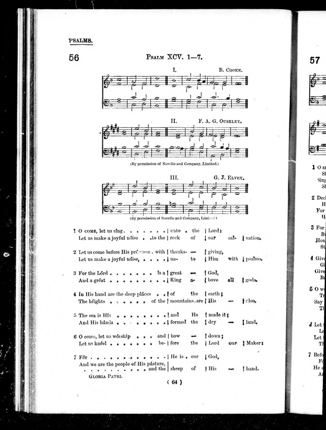 The Baptist Church Hymnal: chants and anthems with music page 64