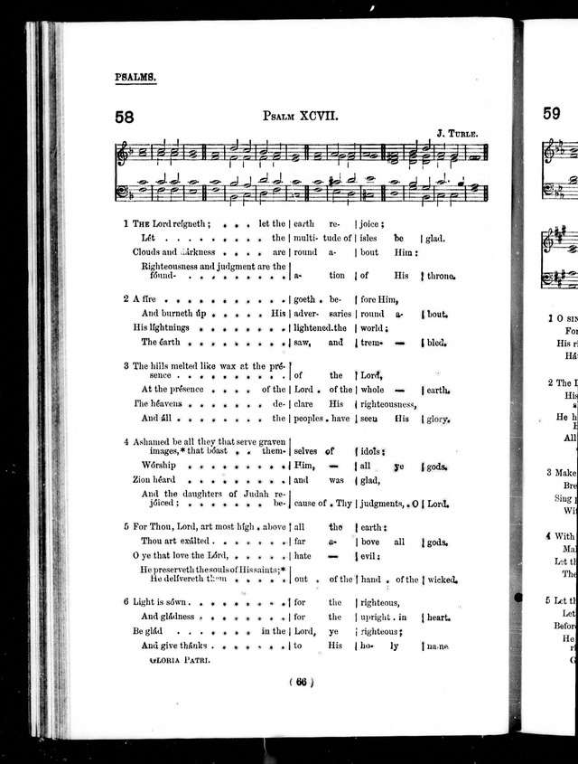 The Baptist Church Hymnal: chants and anthems with music page 66