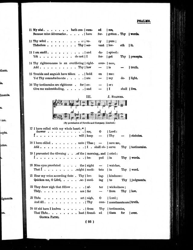 The Baptist Church Hymnal: chants and anthems with music page 96