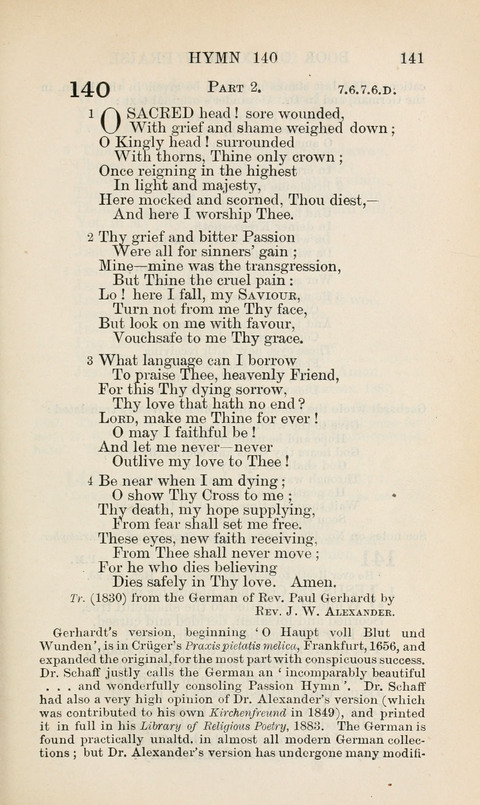 The Book of Common Praise: being the Hymn Book of the Church of England in Canada. Annotated edition page 141