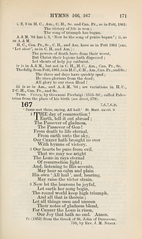 The Book of Common Praise: being the Hymn Book of the Church of England in Canada. Annotated edition page 171