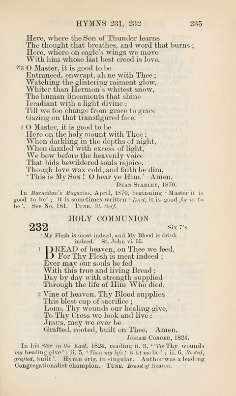 The Book of Common Praise: being the Hymn Book of the Church of England in Canada. Annotated edition page 235