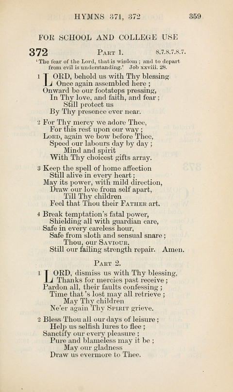 The Book of Common Praise: being the Hymn Book of the Church of England in Canada. Annotated edition page 359