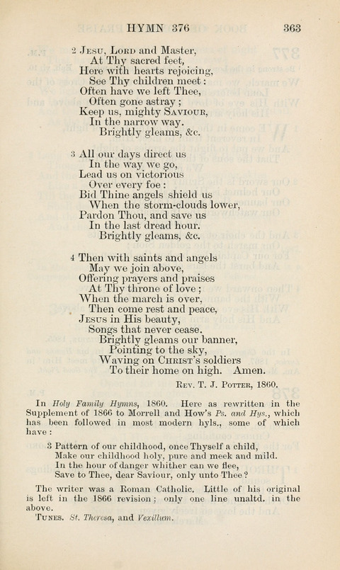 The Book of Common Praise: being the Hymn Book of the Church of England in Canada. Annotated edition page 363