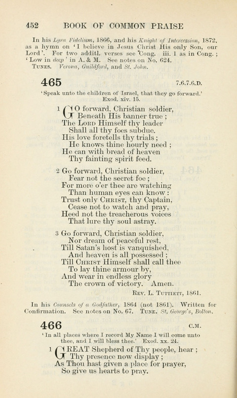 The Book of Common Praise: being the Hymn Book of the Church of England in Canada. Annotated edition page 452