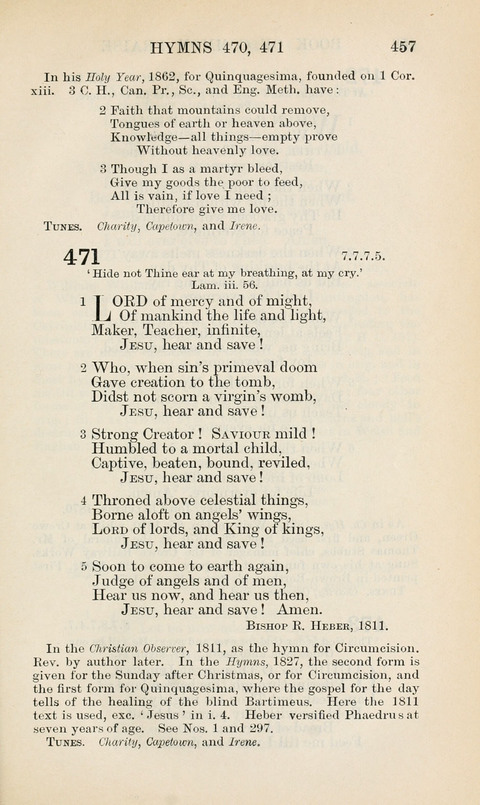 The Book of Common Praise: being the Hymn Book of the Church of England in Canada. Annotated edition page 457