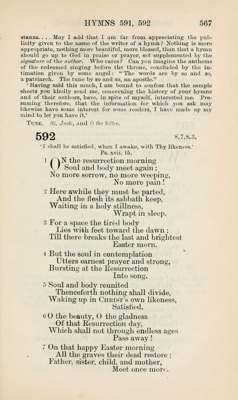 The Book of Common Praise: being the Hymn Book of the Church of England in Canada. Annotated edition page 567