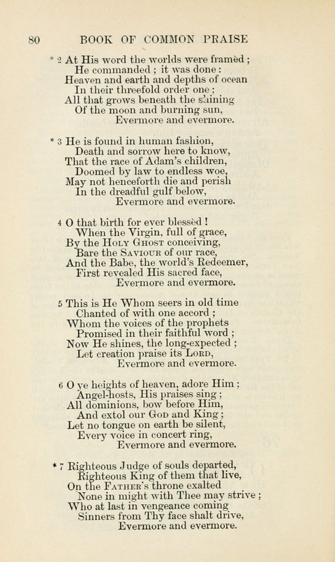 The Book of Common Praise: being the Hymn Book of the Church of England in Canada. Annotated edition page 80