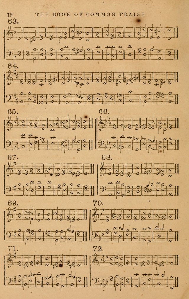 The Book of Common Praise: with music for the  Book of Common Prayer; for use in congregations and Sunday schools (Ed. B) page 20