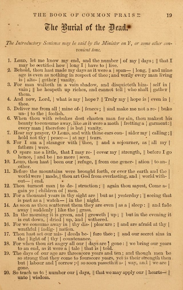 The Book of Common Praise: with music for the  Book of Common Prayer; for use in congregations and Sunday schools (Ed. B) page 21