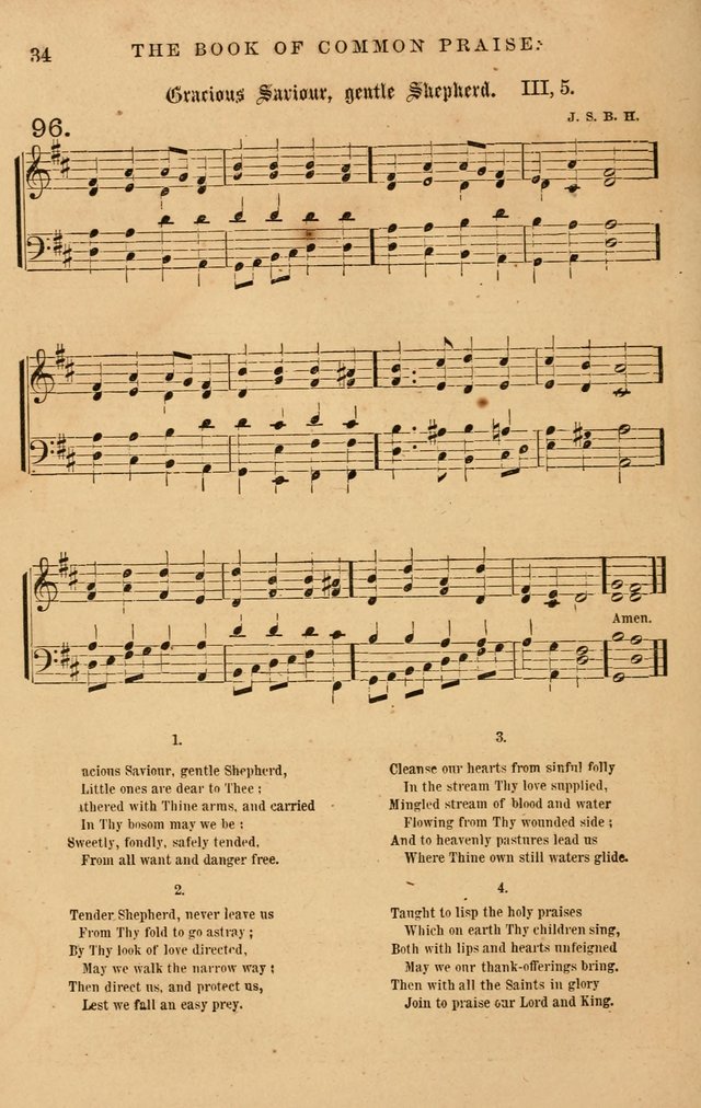 The Book of Common Praise: with music for the  Book of Common Prayer; for use in congregations and Sunday schools (Ed. B) page 36