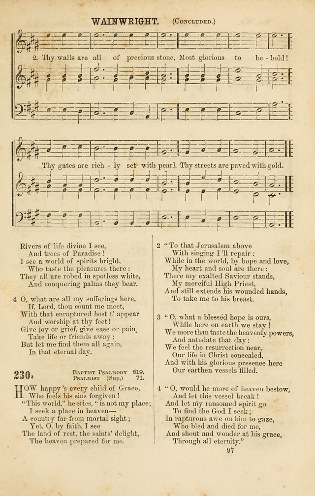 Baptist Chorals: a tune and hymn book designed to promote general congregational singing; containing one hundred and sixty four tunes adapted to about four hundred choice hymns  page 104