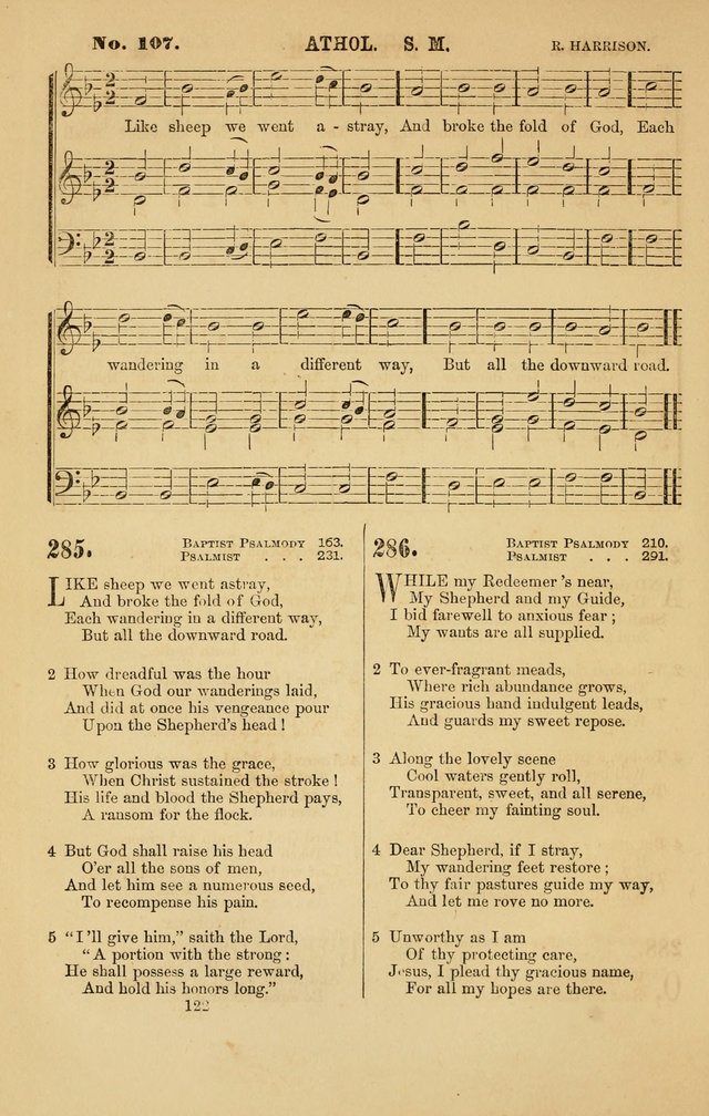 Baptist Chorals: a tune and hymn book designed to promote general congregational singing; containing one hundred and sixty four tunes adapted to about four hundred choice hymns  page 129