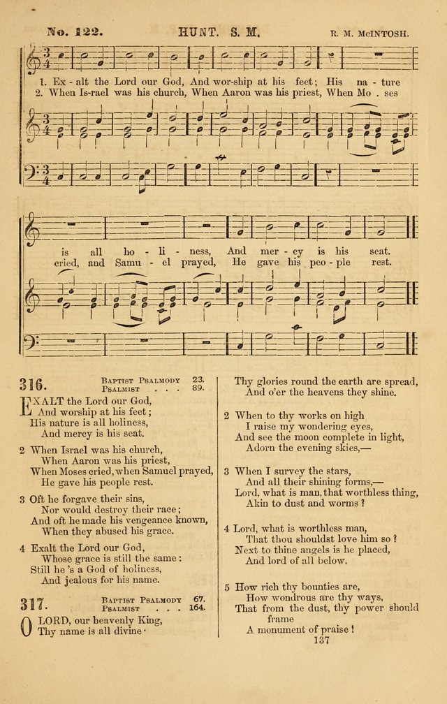 Baptist Chorals: a tune and hymn book designed to promote general congregational singing; containing one hundred and sixty four tunes adapted to about four hundred choice hymns  page 144