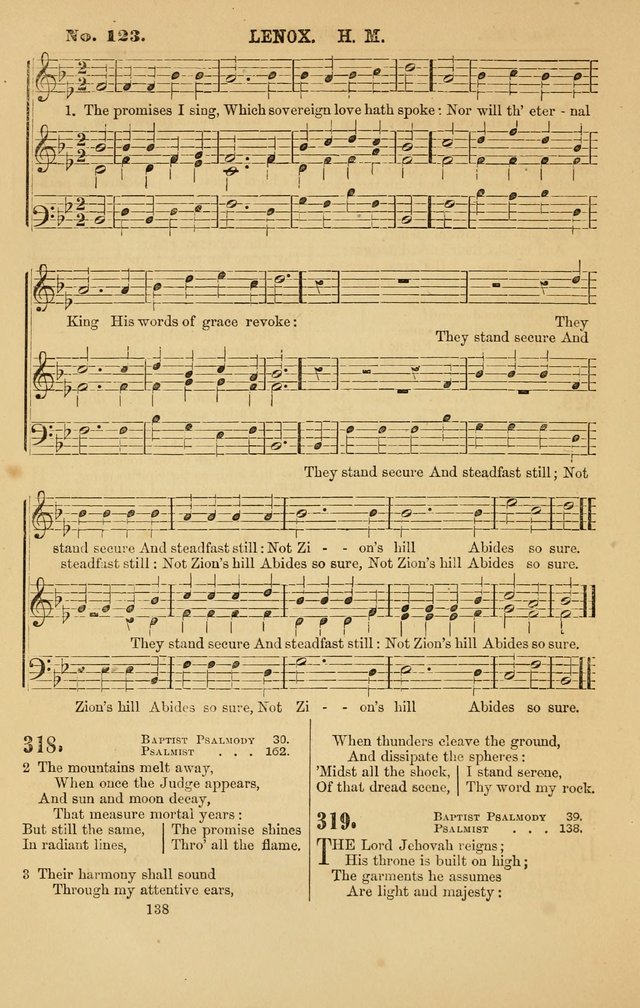 Baptist Chorals: a tune and hymn book designed to promote general congregational singing; containing one hundred and sixty four tunes adapted to about four hundred choice hymns  page 145