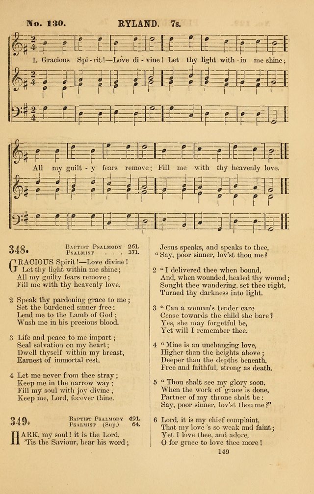 Baptist Chorals: a tune and hymn book designed to promote general congregational singing; containing one hundred and sixty four tunes adapted to about four hundred choice hymns  page 156