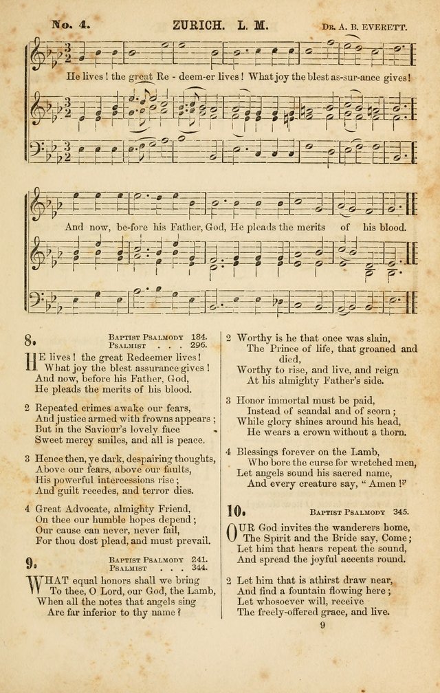 Baptist Chorals: a tune and hymn book designed to promote general congregational singing; containing one hundred and sixty four tunes adapted to about four hundred choice hymns  page 16