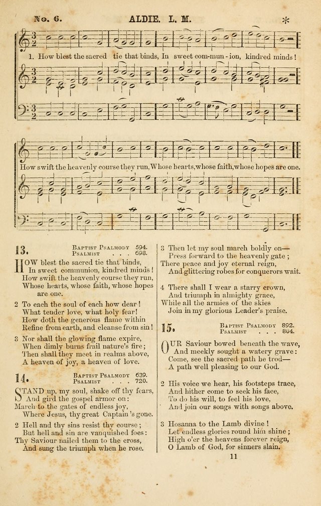 Baptist Chorals: a tune and hymn book designed to promote general congregational singing; containing one hundred and sixty four tunes adapted to about four hundred choice hymns  page 18