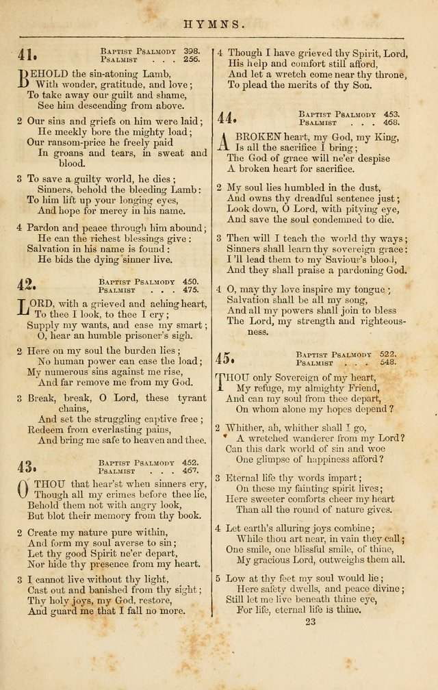 Baptist Chorals: a tune and hymn book designed to promote general congregational singing; containing one hundred and sixty four tunes adapted to about four hundred choice hymns  page 30