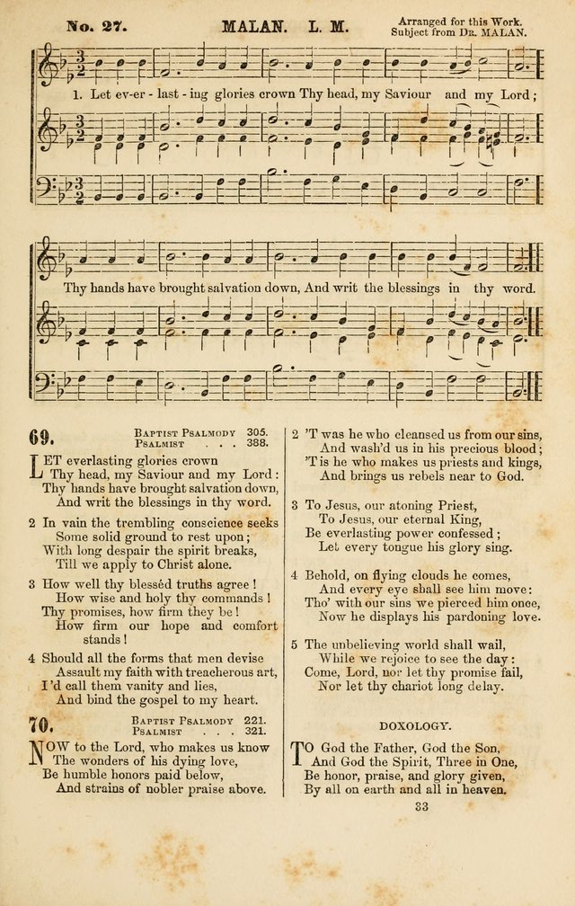 Baptist Chorals: a tune and hymn book designed to promote general congregational singing; containing one hundred and sixty four tunes adapted to about four hundred choice hymns  page 40