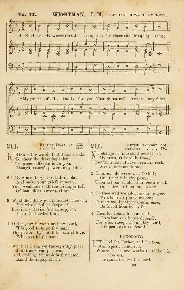 Baptist Chorals: a tune and hymn book designed to promote general congregational singing; containing one hundred and sixty four tunes adapted to about four hundred choice hymns  page 96