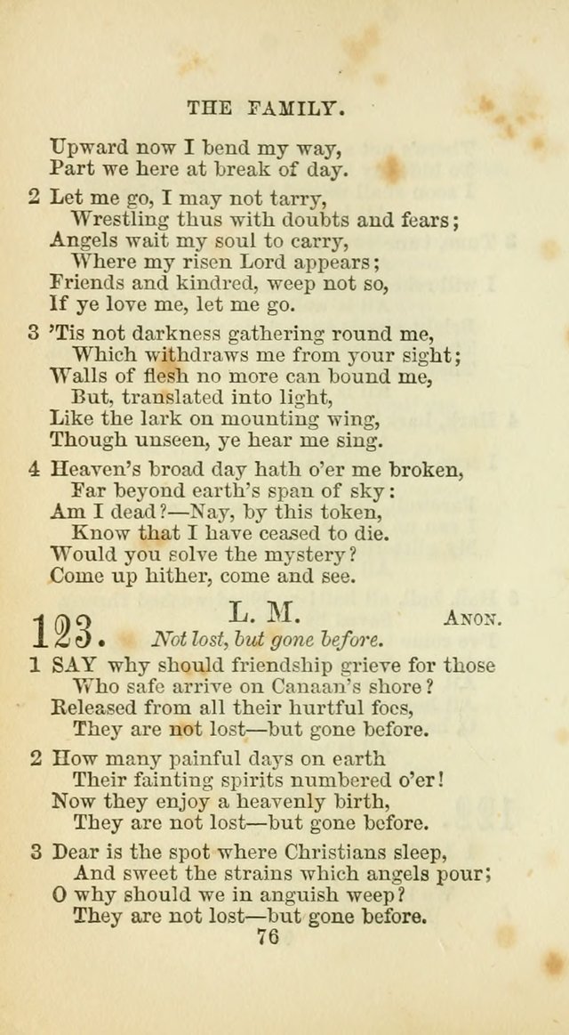 The Baptist Harp: a new collection of hymns for the closet, the family, social worship, and revivals page 109