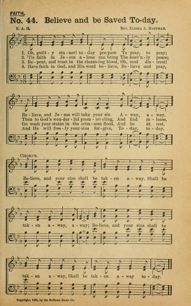 Best Hymns: from all the books and new ones to be made the best: selections from over one hundred of our best hymn writers page 43