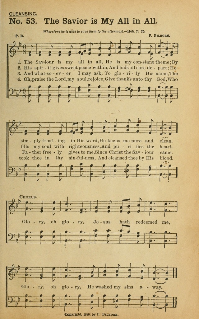 Best Hymns: from all the books and new ones to be made the best: selections from over one hundred of our best hymn writers page 49