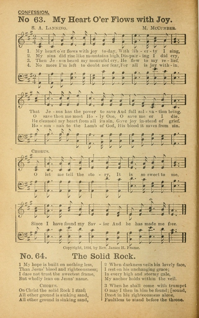 Best Hymns: from all the books and new ones to be made the best: selections from over one hundred of our best hymn writers page 58