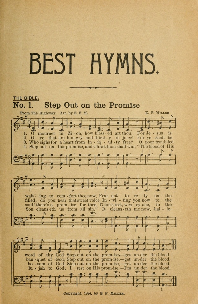 Best Hymns: from all the books and new ones to be made the best: selections from over one hundred of our best hymn writers page 7