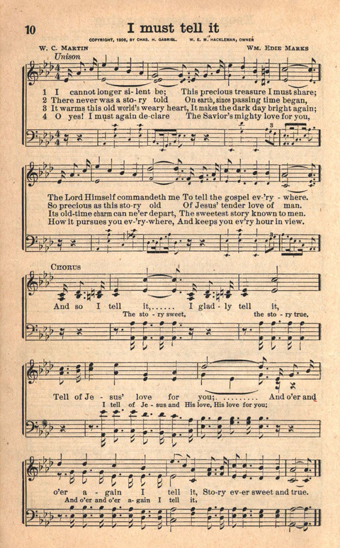 Bethany Hymns: A compilation of Choice Songs and Hymns page 10