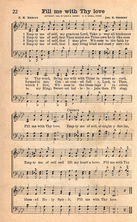 Bethany Hymns: A compilation of Choice Songs and Hymns page 22