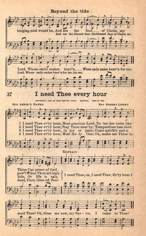 Bethany Hymns: A compilation of Choice Songs and Hymns page 37